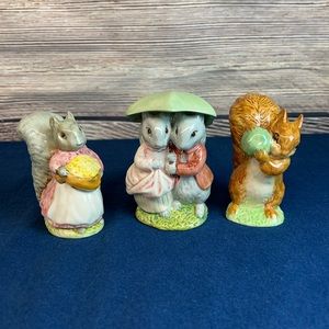 Lot of (3) Beatrix Potter figurines,
